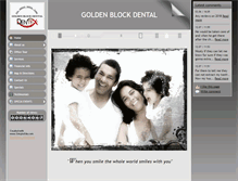 Tablet Screenshot of goldenblockdental.com